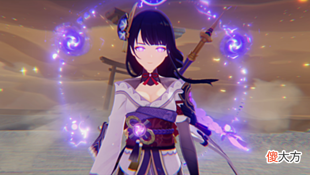【游戏世界】原神玩家给八重神子穿上了雷神的衣服，太紧了！
