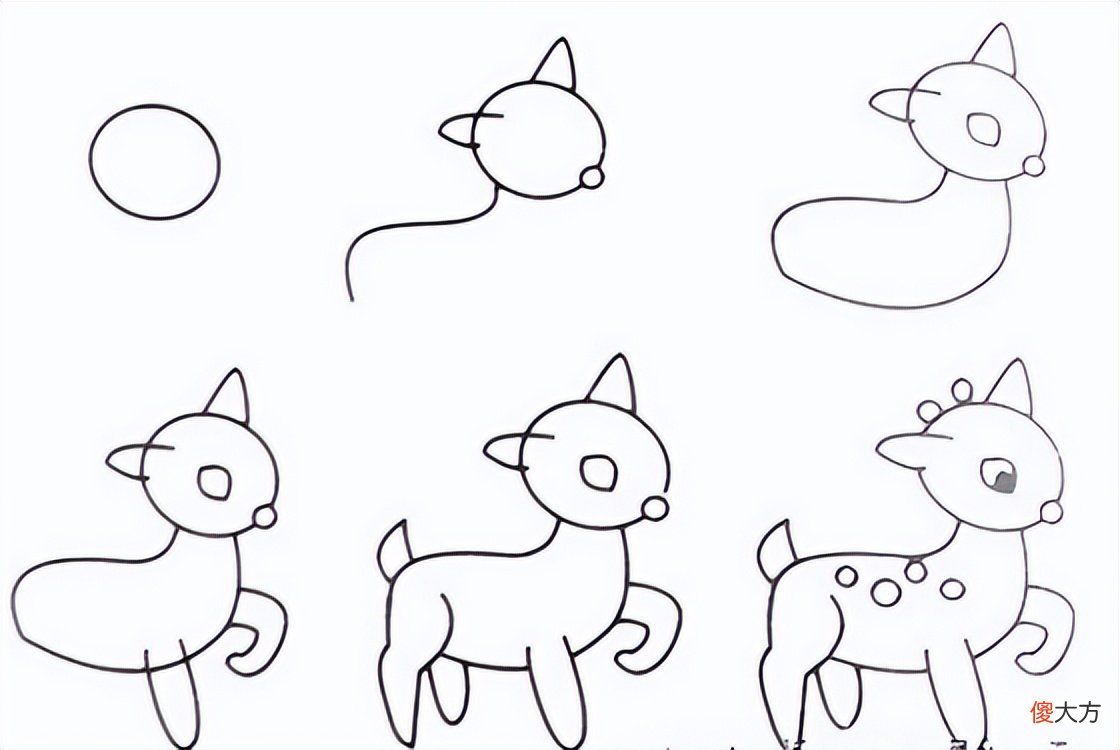 一看就会的儿童绘画步骤分解 幼儿绘画分解步骤图