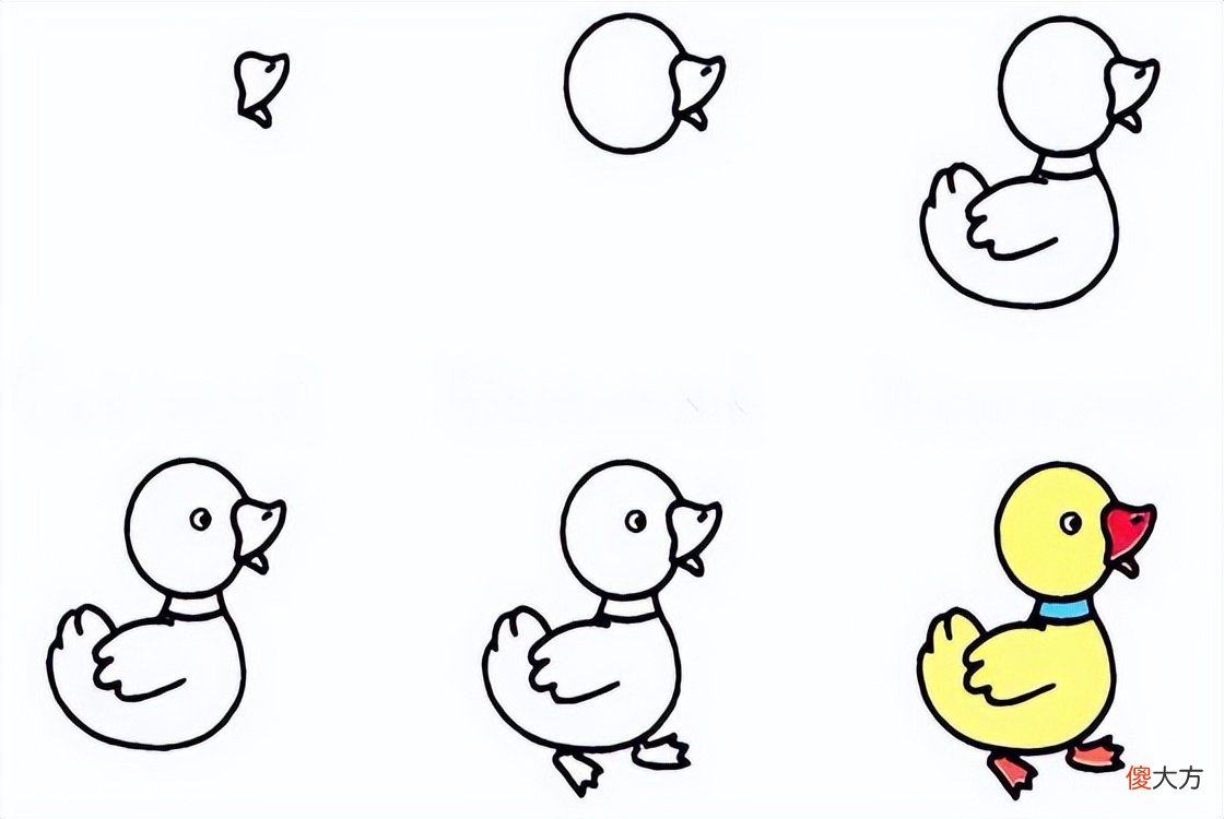 一看就会的儿童绘画步骤分解 幼儿绘画分解步骤图