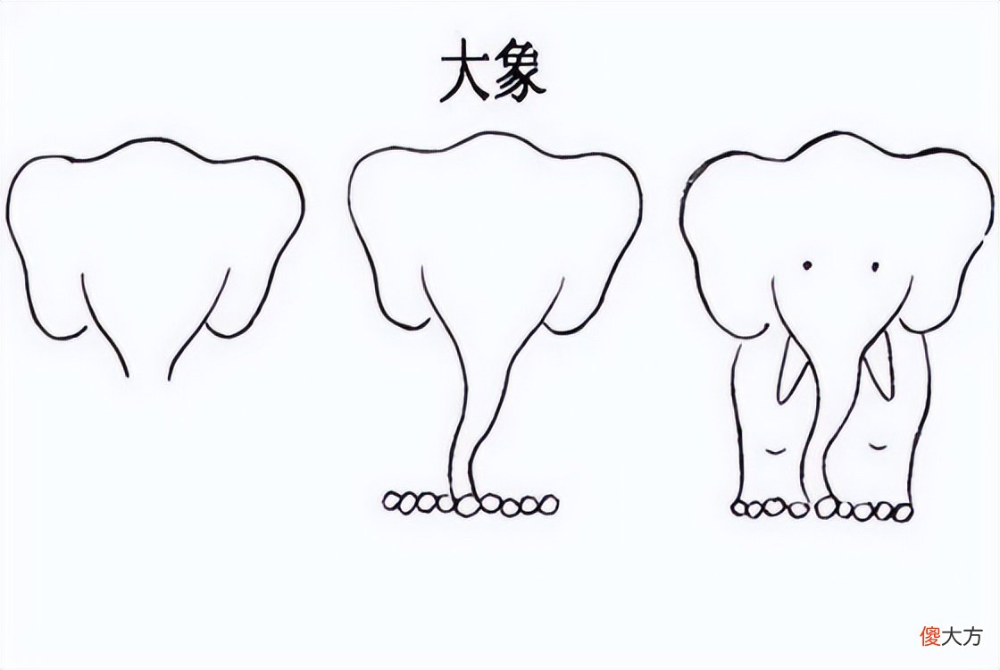 一看就会的儿童绘画步骤分解 幼儿绘画分解步骤图