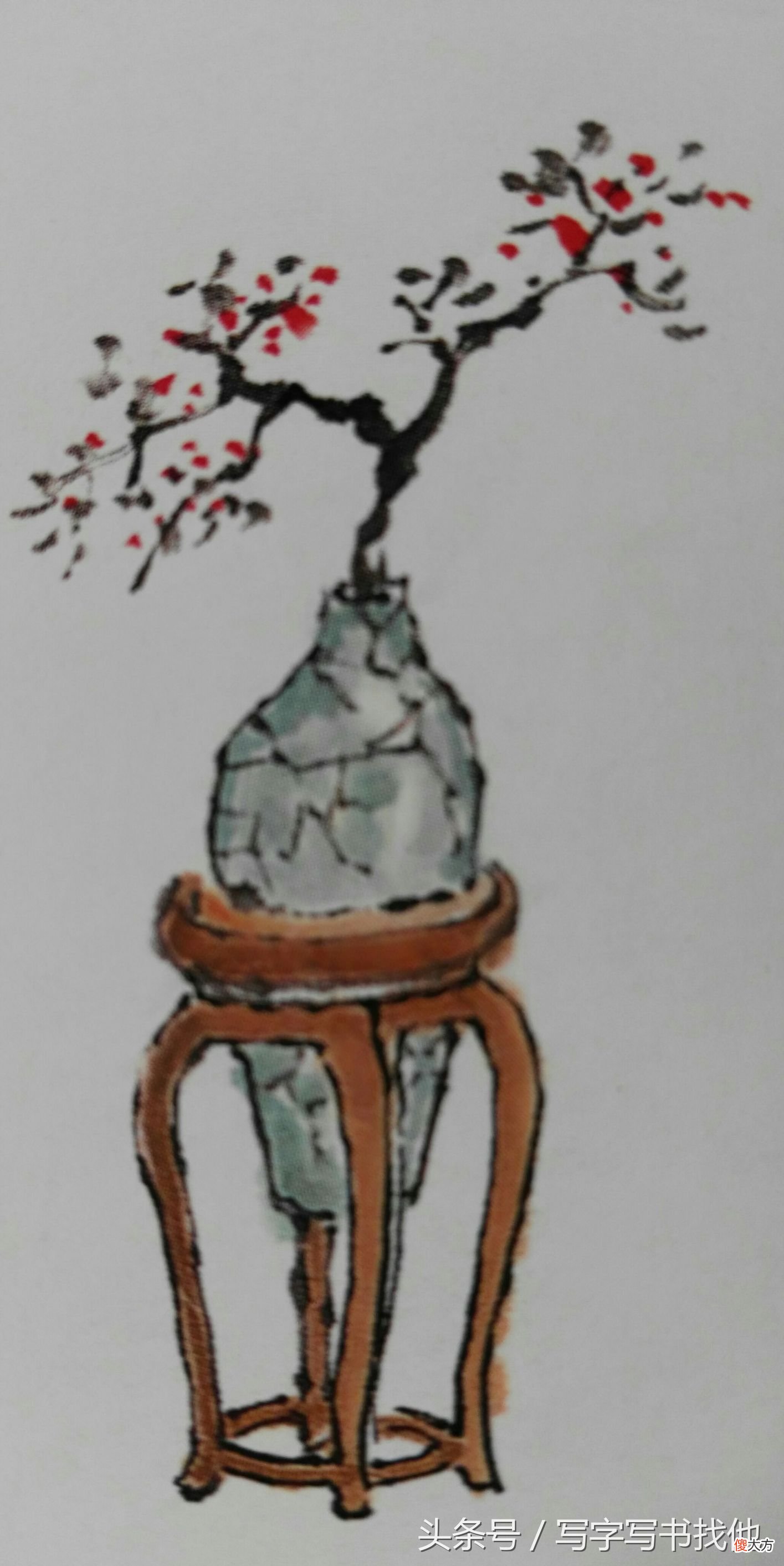 书桌茶几千万不能画成工笔画，要不然就太俗没有雅趣