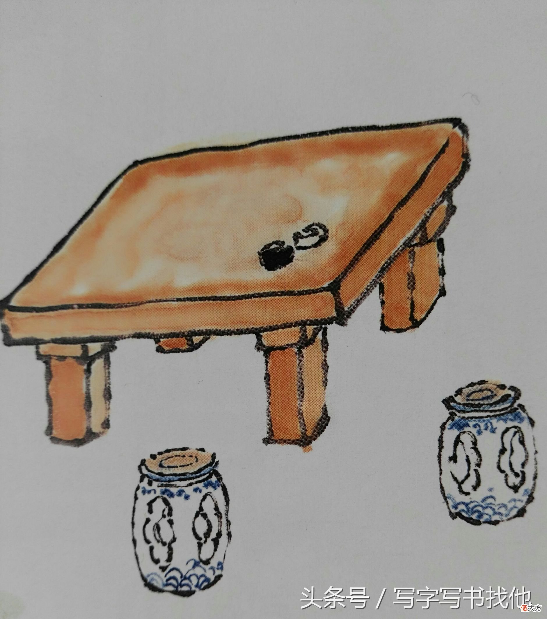26种画书桌茶几屏风书架的方法 桌子上的书架怎么画