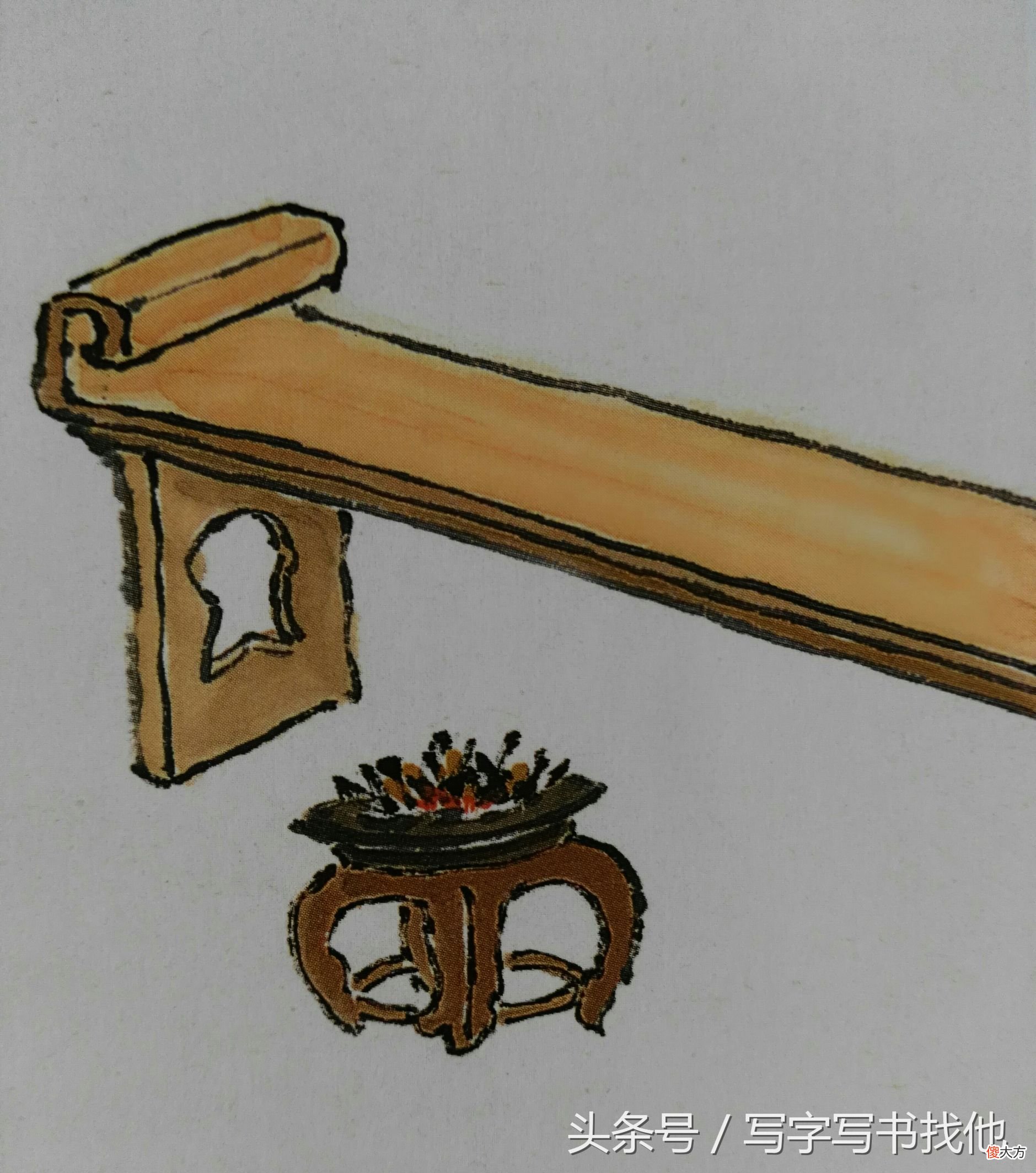 26种画书桌茶几屏风书架的方法 桌子上的书架怎么画