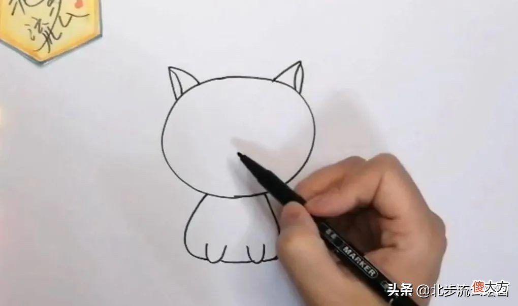 可爱的小猫简笔画 画一个可爱的小猫简笔画