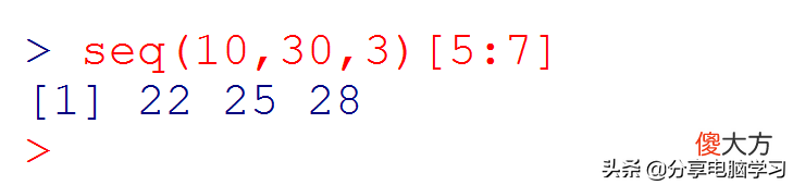 R语言基本数据对象之向量的主要运算 R语言向量计算