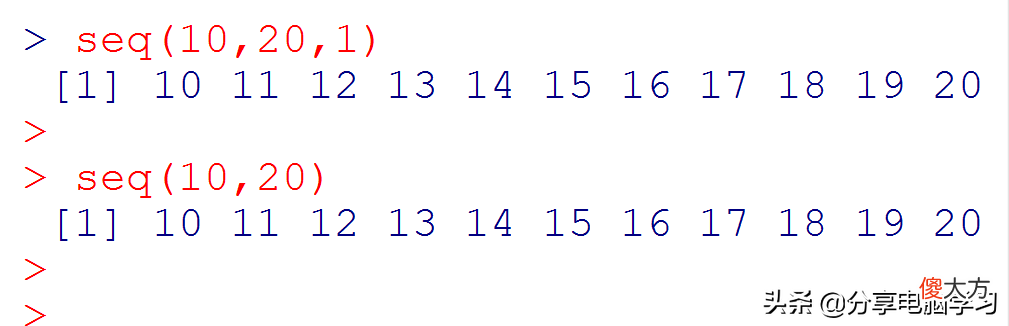 R语言基本数据对象之向量的主要运算 R语言向量计算