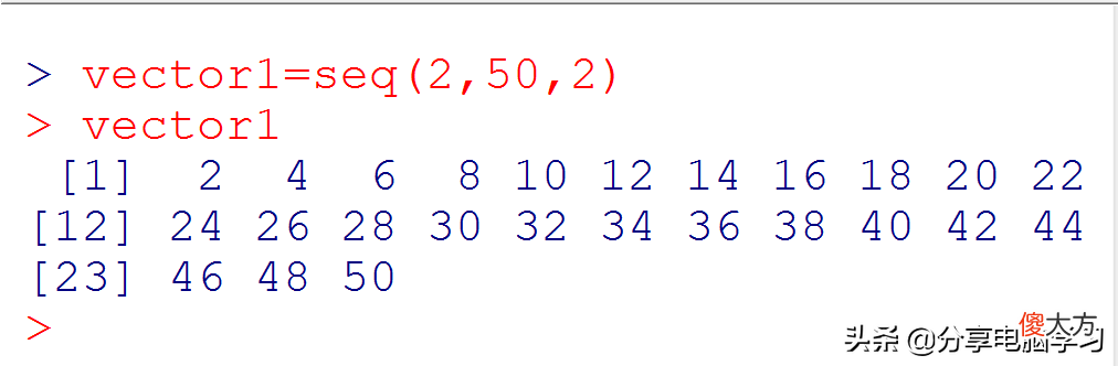 R语言基本数据对象之向量的主要运算 R语言向量计算