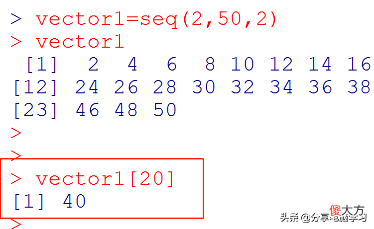 R语言基本数据对象之向量的主要运算 R语言向量计算