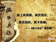 【历史故事】孙子兵法中上兵的手段是什么？
