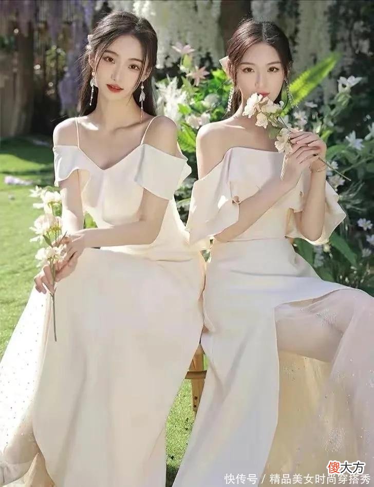 【时尚一点】缎面“轻”婚纱更具复古感，小飞袖设计可爱但整体不失优雅