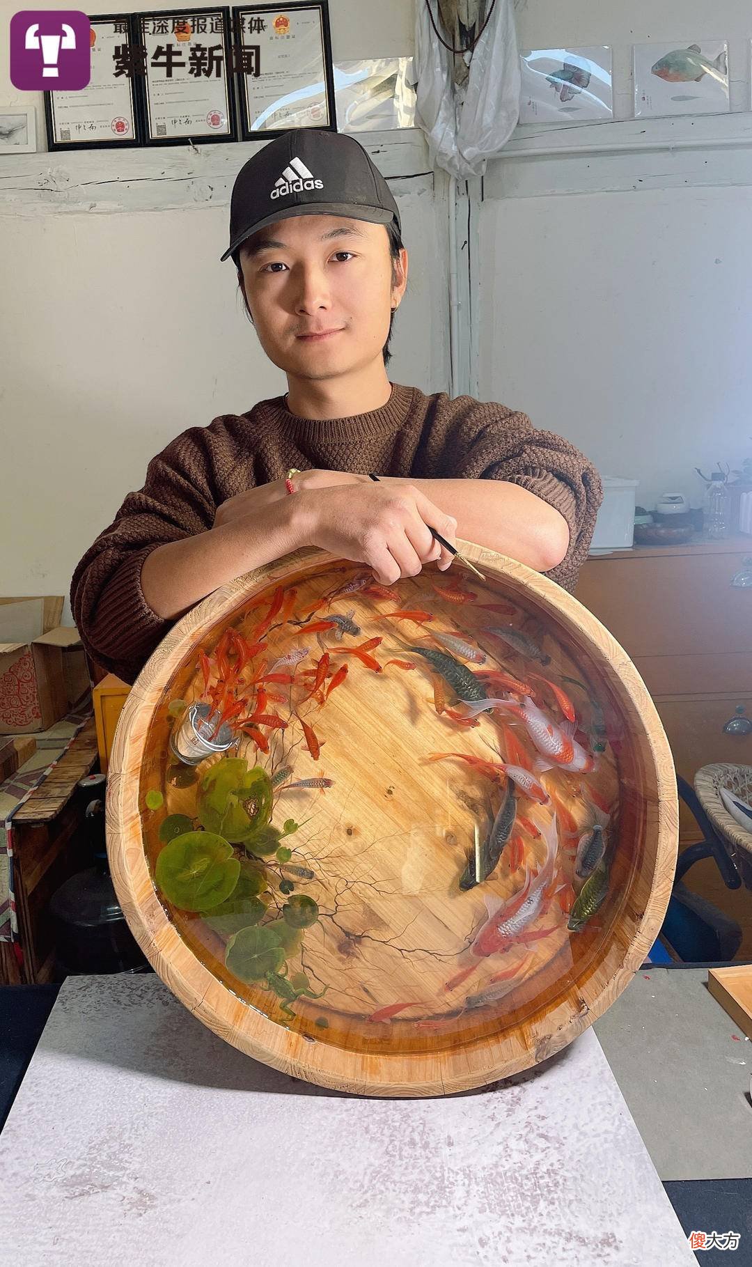 小伙的3D树脂画火到国外... 3D树脂画