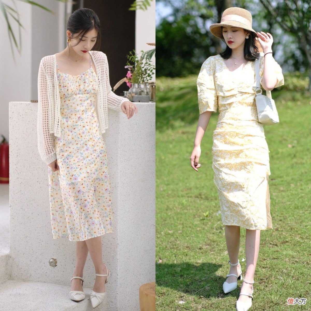 【时尚一点】裙子下面少穿平底鞋，今年流行：低跟鞋＋裙子，显高又有女人味