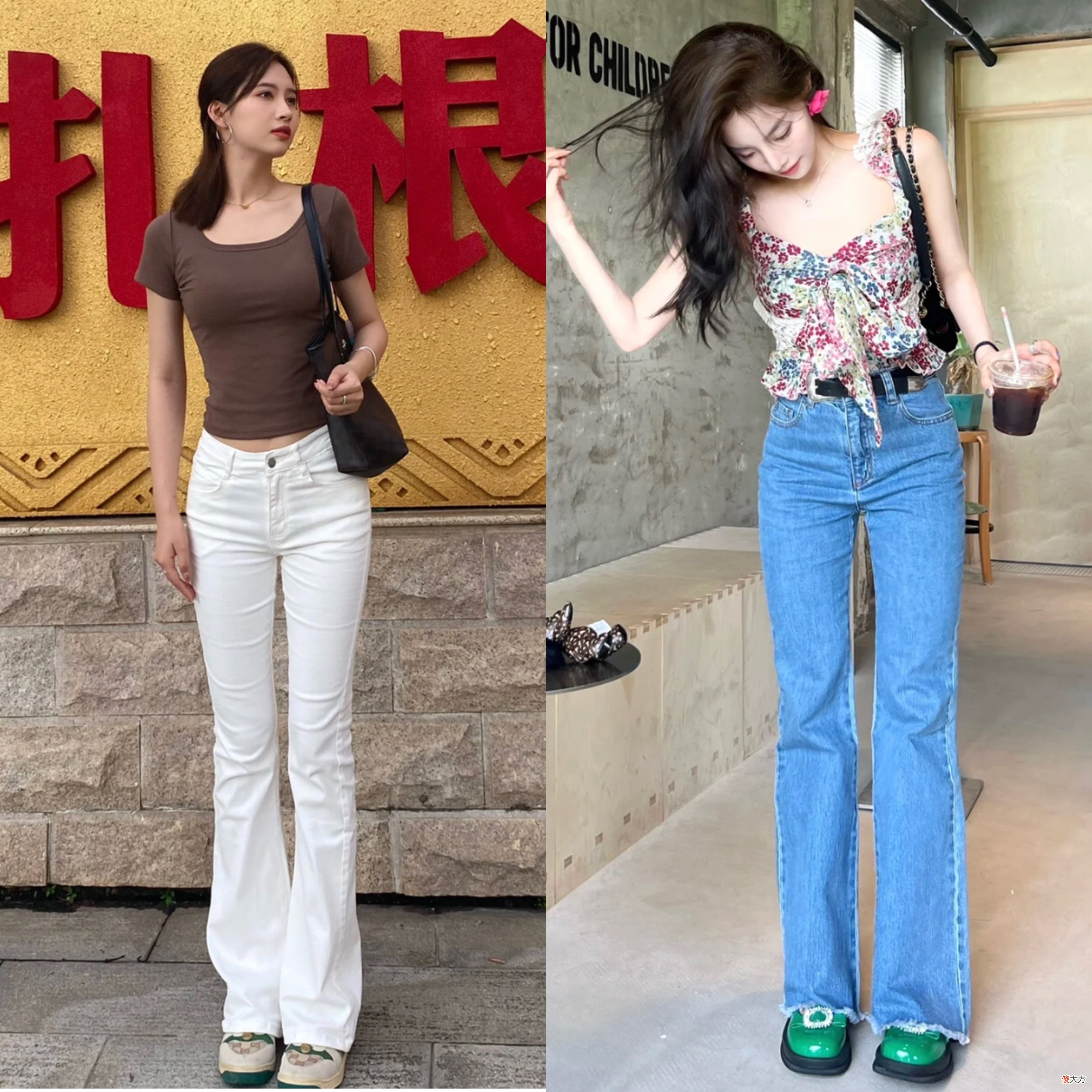【就爱时尚】怪不得都不穿铅笔裤了，今年流行“喇叭裤”，时髦气质显腿长