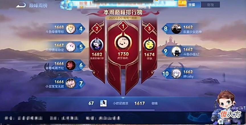 【游戏迷】微凉定榜第一，韩涵发现流量密码直接开摆，却被网友嘲讽不如耀扬