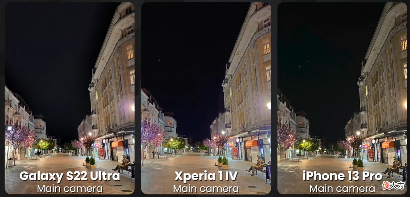 索尼Xperia1IV、苹果13Pro、三星S22UItra,影像较量,差距特别大