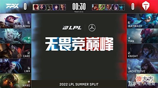 【游戏世界】LOL-LPL：Tian巨魔灵性节奏抓穿三路，FPX鏖战三局1:2不敌TES