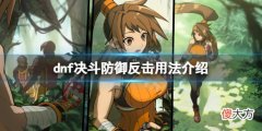 地下城与勇士决斗反击技能怎么用_防备反击用法介绍