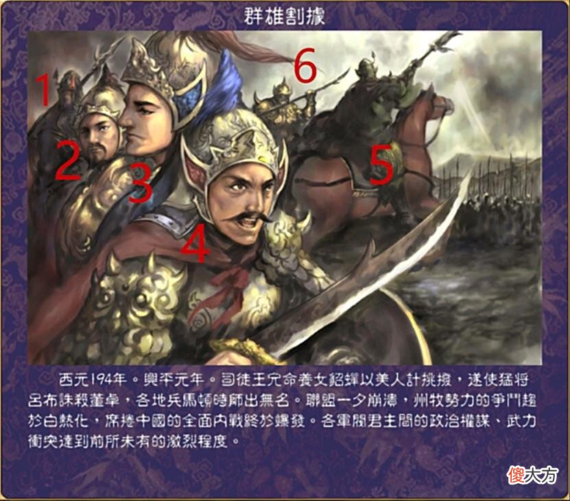 【游戏世界】三国群英传6，不愧为灵魂画师，这剧本封面图中的将领谁能猜到？