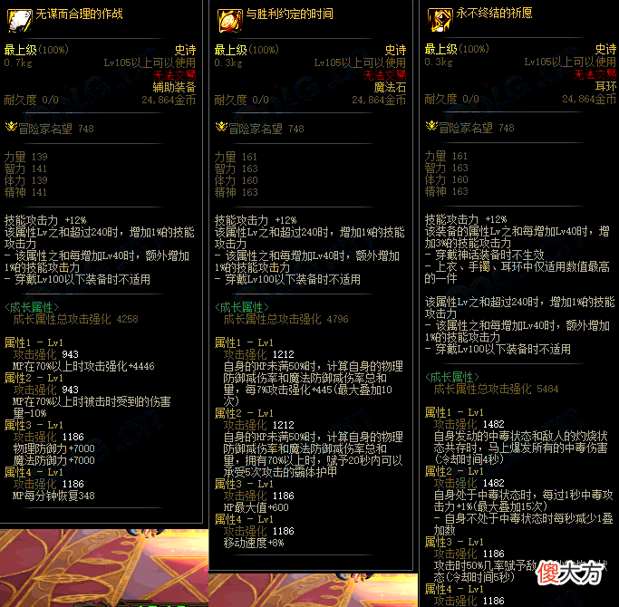 【游戏迷】DNF：11件全新史诗登场！更全面化的装备，无色套继续加强