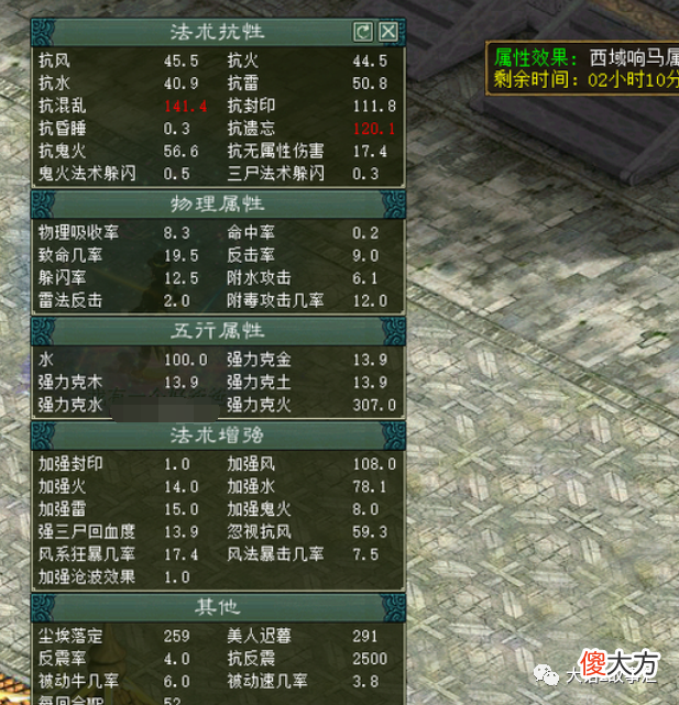 【游戏迷】大话西游2的个性属性，看看自己属于哪个档次