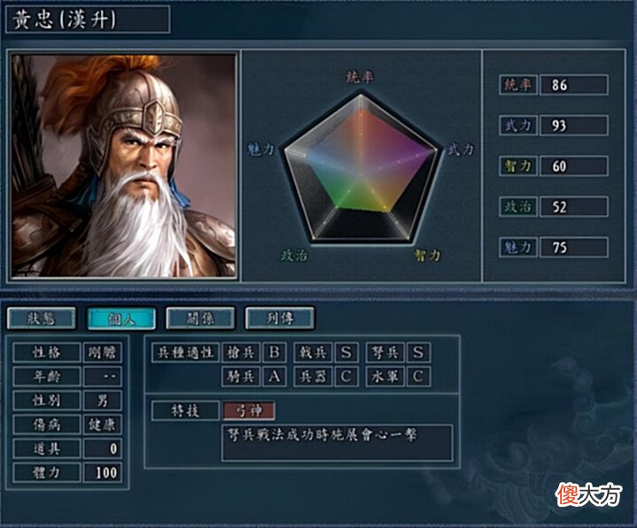 【游戏迷】三国志11-神算、神将、霸王都是神级特技,且均为“复合型特技”