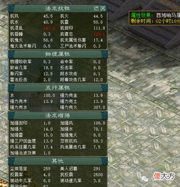 【游戏迷】大话西游2平民玩家的属性展示，看看自己属于哪个档次