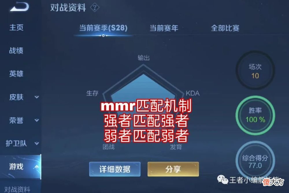 【游戏迷】王者匹配机制出现bug，elo与mmr机制同时出现，多数玩家深受其害