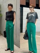 【时尚一点】建议中年女人：裤子、裙子多选彩色，鞋子选黑色，会更优雅时髦