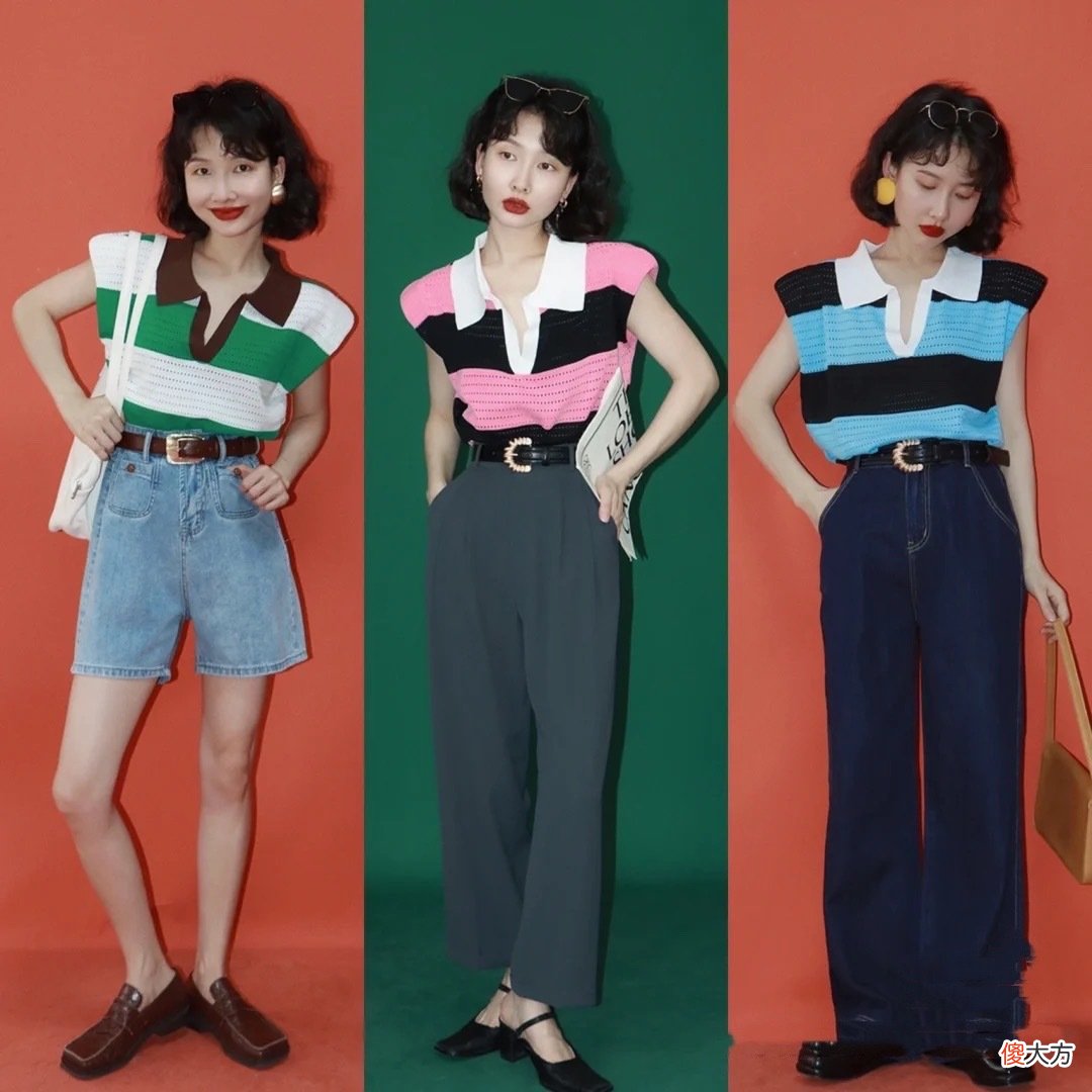 【时尚一点】盛夏季节，穿上“复古条纹衫”，演绎百变造型，也太惹眼了吧
