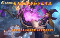 【游戏迷】盘点S28赛季初中路英雄｜墨子上榜，金蝉对线强势专精装黑马出现！