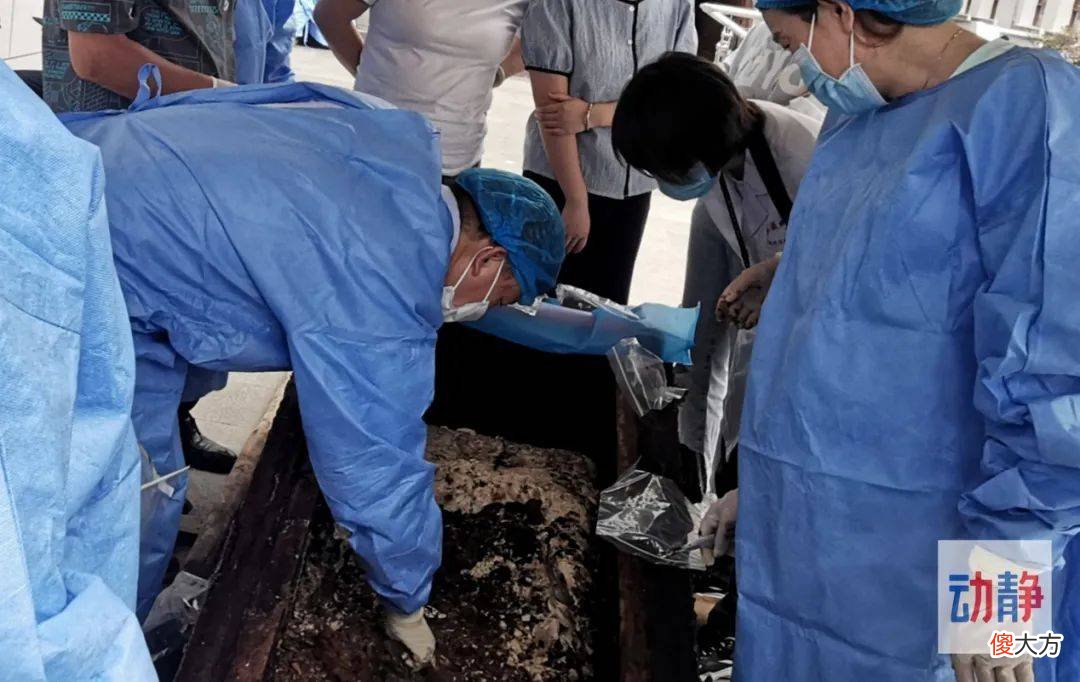 【爱历史】贵阳南明区解放路猫猫坡社区市政施工发现清代女性棺木