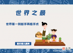 「科技世界之最」世界第一例断手再植手术
