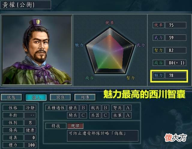 【历史故事】三国志11游戏里被军师职业耽误的优秀主公，没能成为一把手太可惜