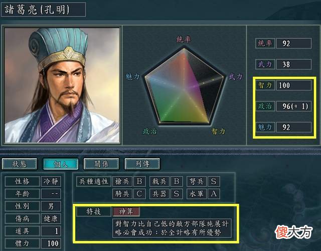 【历史故事】三国志11游戏里被军师职业耽误的优秀主公，没能成为一把手太可惜
