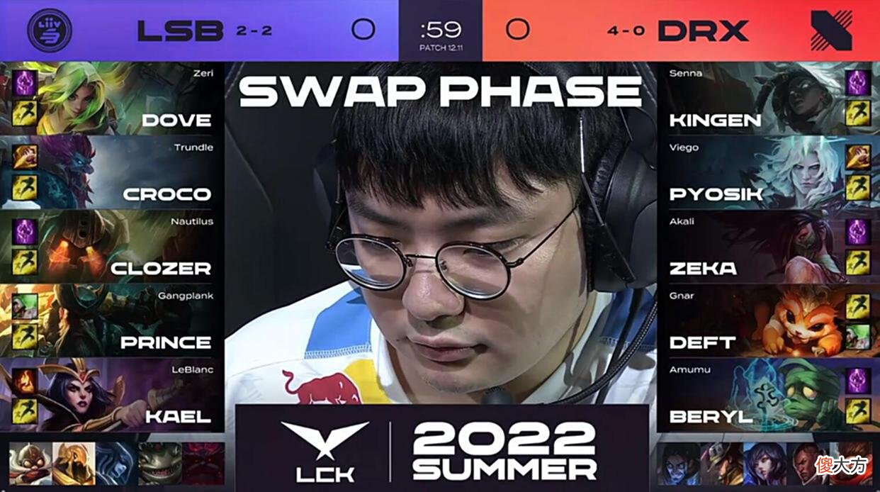 【游戏世界】LCK夏季赛：上单沙皇登场！LSB鏖战3局力克DRX终结对手四连胜