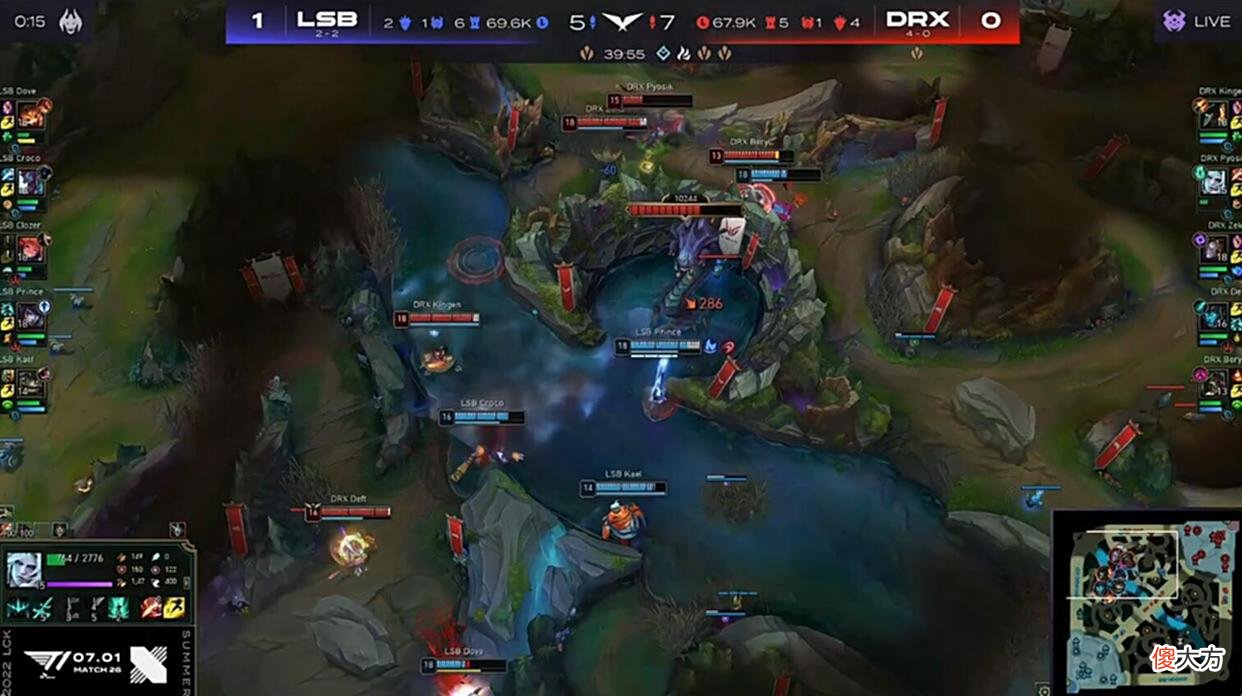 【游戏世界】LCK夏季赛：上单沙皇登场！LSB鏖战3局力克DRX终结对手四连胜