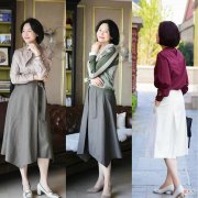 【就爱时尚】“长裙＋粗跟鞋”，才是优雅女人最爱的搭配，出门化个淡妆就很美