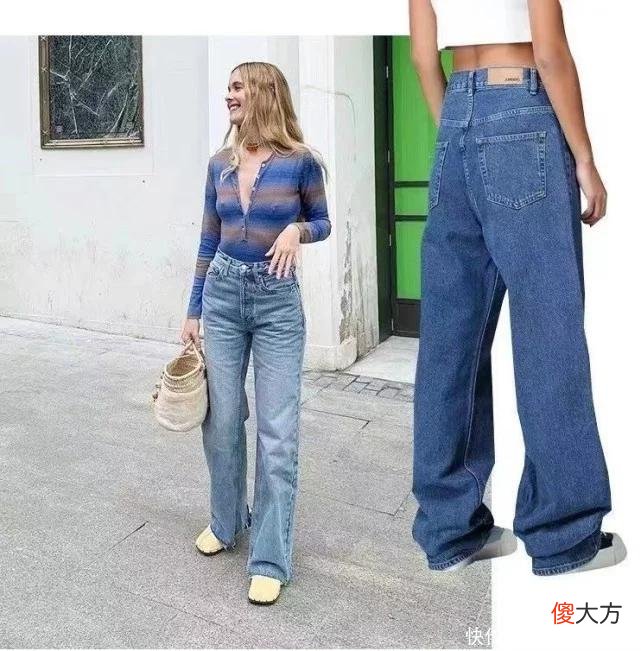 【时尚一点】复古风牛仔裤又火了！宽松的廓形更好穿，搭配背心T恤穿出欧美范
