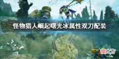 怪物猎人崛起曙光冰属性双刀配装 冰属性双刀毕业配装