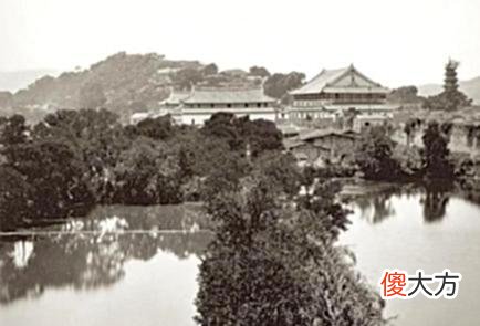 【爱历史】老照片：1876年d福州庙宇，白塔寺、金山寺与涌泉寺