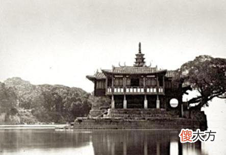 【爱历史】老照片：1876年d福州庙宇，白塔寺、金山寺与涌泉寺