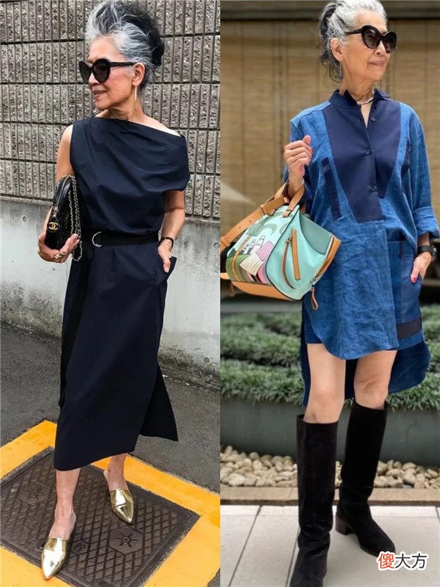 【时尚一点】会穿的女人才不显老，看日本“高龄”博主这样穿，精致优雅又高级