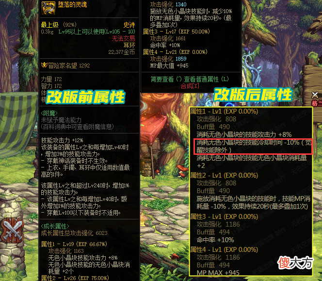 【游戏世界】韩服游戏更新“遗失之地·伊斯群岛”左槽装备改版分析