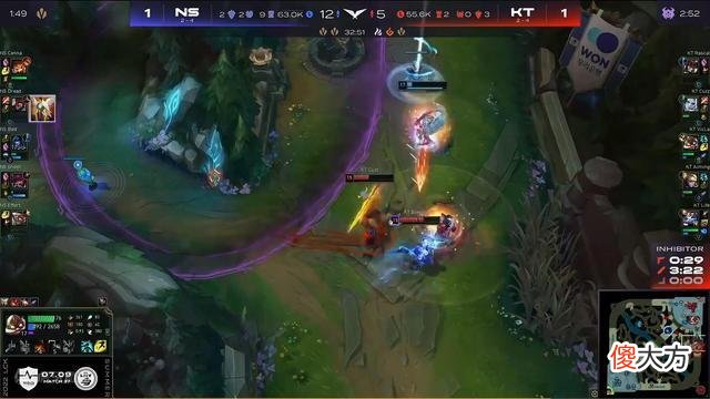 【游戏世界】KT的救世主！Aiming2连POG带队完成落后9K经济大翻盘力克NS