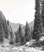 【爱历史】老照片：1910年新疆伊犁人物肖像，伊犁河风景与当地牧民