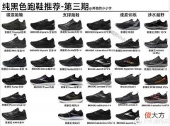 【就爱时尚】纯黑色跑鞋推荐-第三期