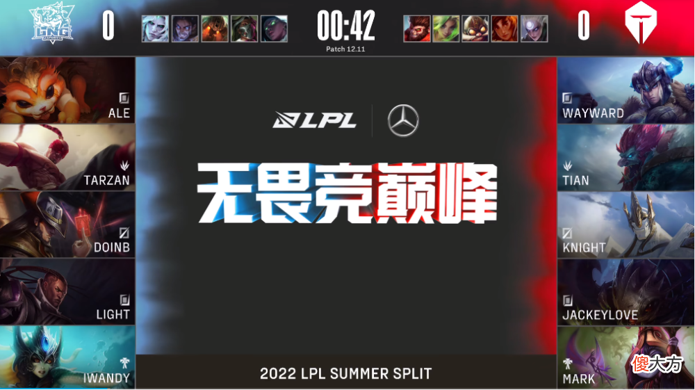 【游戏世界】lpl夏季赛tes选出“四保一”阵容，大黄斩获五连胜