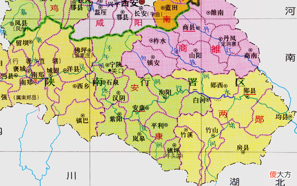 【爱历史】湖北与陕西的辖区调整，湖北省的6个县，为何划归了陕西省？