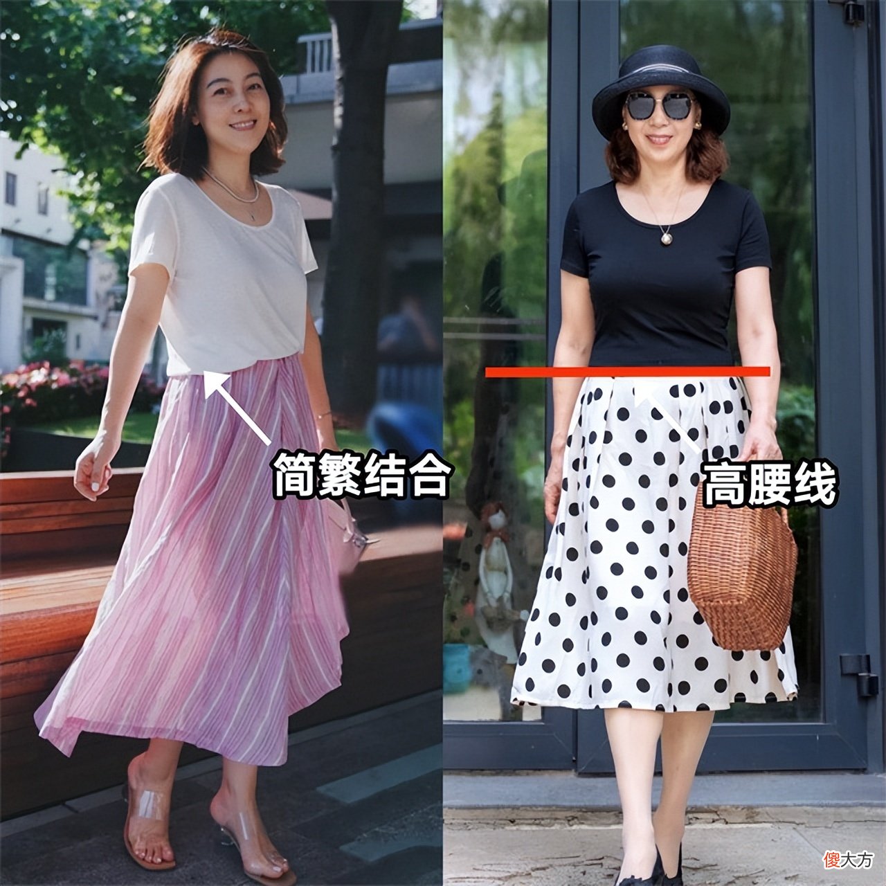 【时尚一点】50岁左右的女人，裙子尽量不要穿碎花裙和短裙，其实这些更洋气