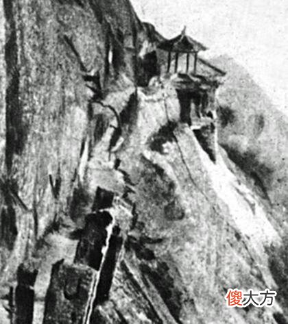 【爱历史】老照片:20世纪30年代的华山风光,雄伟奇险、山势挺拔、壁立千仞